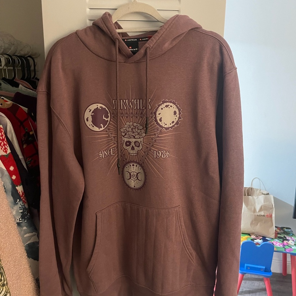 Men's Brown Graphic Hoodie